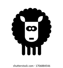 sheep icon or logo isolated sign symbol vector illustration - high quality black style vector icons
