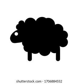 sheep icon or logo isolated sign symbol vector illustration - high quality black style vector icons
