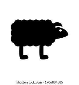 sheep icon or logo isolated sign symbol vector illustration - high quality black style vector icons
