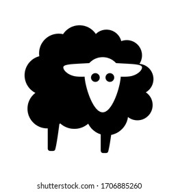 sheep icon or logo isolated sign symbol vector illustration - high quality black style vector icons
