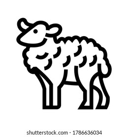 sheep icon or logo isolated sign symbol vector illustration - high quality black style vector icons
