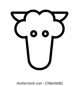 sheep icon or logo isolated sign symbol vector illustration - high quality black style vector icons
