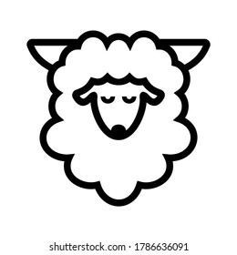 sheep icon or logo isolated sign symbol vector illustration - high quality black style vector icons
