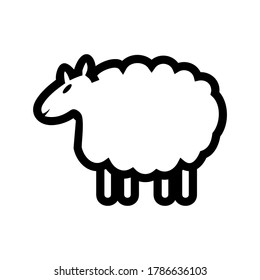 sheep icon or logo isolated sign symbol vector illustration - high quality black style vector icons
