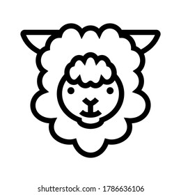 sheep icon or logo isolated sign symbol vector illustration - high quality black style vector icons
