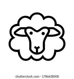 sheep icon or logo isolated sign symbol vector illustration - high quality black style vector icons
