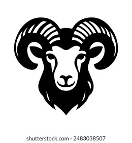 Sheep icon or modern line symbol. Vector line art and icon design with bold outline. Black and white Pixel Perfect minimalistic symbol isolated white background. Silhouette simple thin sign