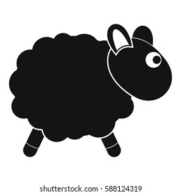 Sheep icon. Simple illustration of sheep vector icon for web