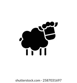 sheep icon Simple thin line logo