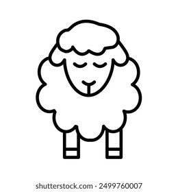 sheep - icon, simple vector illustration