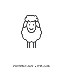 Sheep icon symbol design collection