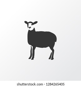 Sheep icon symbol. Premium quality isolated lamb element in trendy style.