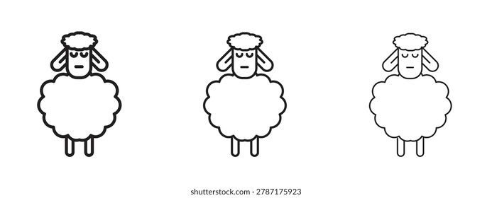 Sheep icon in trendy