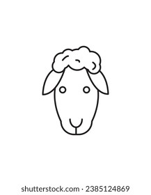 sheep icon, vector best line icon.