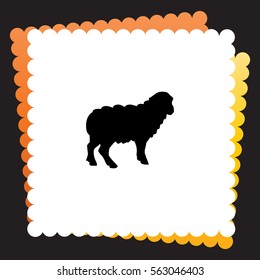 Sheep  icon. Vector design.