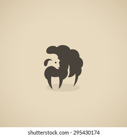 Sheep icon - vector illustration 