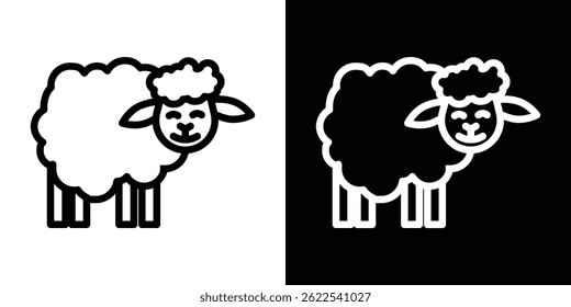 Sheep icon vector illustration EPS