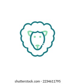 sheep icon vector illustration logo template for many purpose. Isolated on white background.