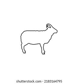 sheep icon. vector illustration template design.