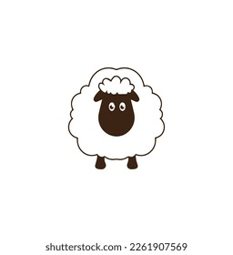 sheep icon vector isolated on background