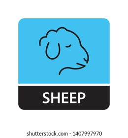Sheep icon for web and mobile