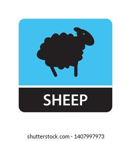 Sheep icon for web and mobile
