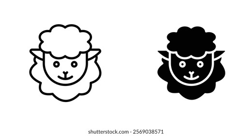 Sheep icons vector graphic pack