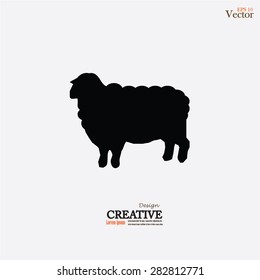 Sheep Icon.sheep.vector Illustration.