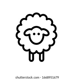 Sheep icon,vector illustration. Flat design style. vector sheep icon illustration isolated on White background, sheep icon Eps10. sheep icons graphic design vector symbols.