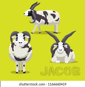 Sheep Jacob Cartoon Vector Illustration