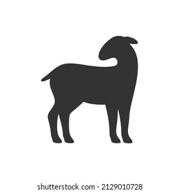 Sheep, lamb, symbol of sacrifice and obedience.
