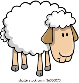 Sheep Lamb Vector Illustration Stock Vector (Royalty Free) 36330073 ...