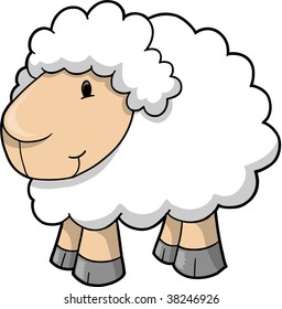 Sheep Lamb Vector Illustration Stock Vector (Royalty Free) 38246926 ...