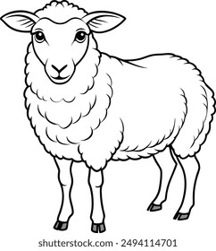 Archivo de Vector de arte de oveja
