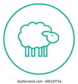 Sheep line icon.