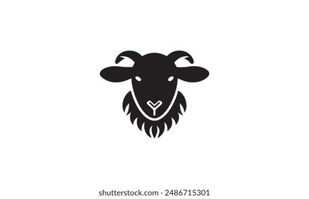  Sheep Logo black simple Design