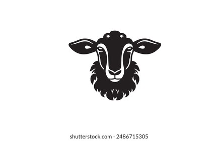  Sheep Logo black simple Design