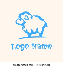 Logo de ovejas, marca de ovejas, marca de ovejas