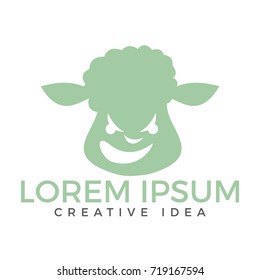 Sheep logo design. Farm Animals.
