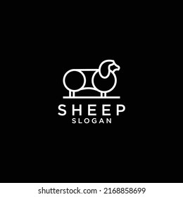 Sheep logo design icon template