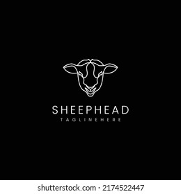 Sheep logo design icon template