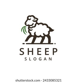 Sheep Logo Design Template, Sheep Farm Company Symbol