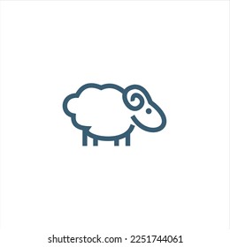  sheep logo design template , inspiration logo design.  