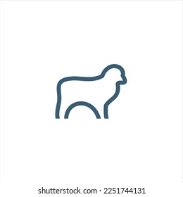  sheep logo design template , inspiration logo design.  
