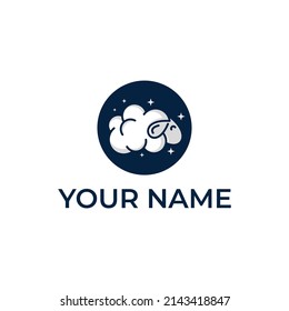sheep logo design vector  Illustration