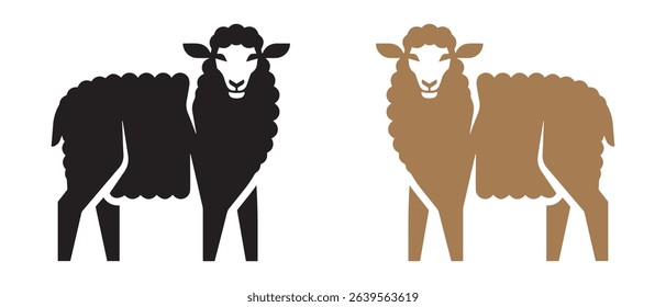 Sheep Logo Design Vector. Lamb icon. Unique sheep logo symbol. Vector illustration.