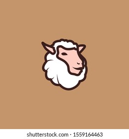 Sheep Logo Design Vector Template