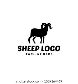 Sheep Logo Design Vector Template