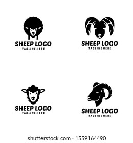 Sheep Logo Design Vector Template