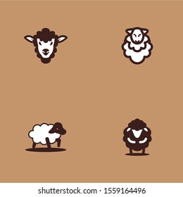 Sheep Logo Design Vector Template